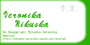 veronika mikuska business card